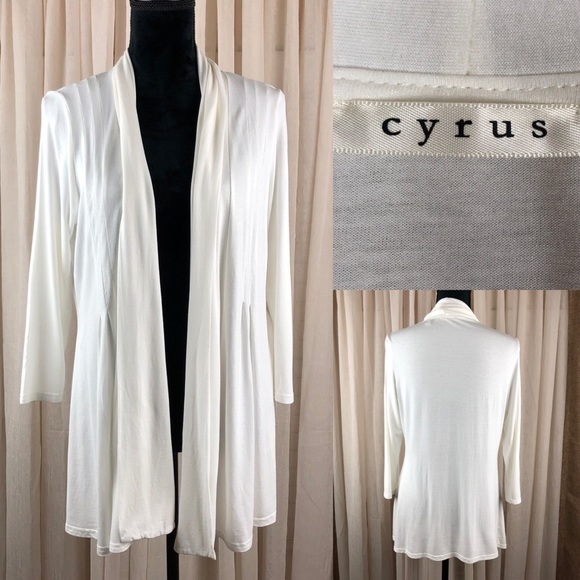 Cyrus Sweaters - Cyrus Winter White Shrug